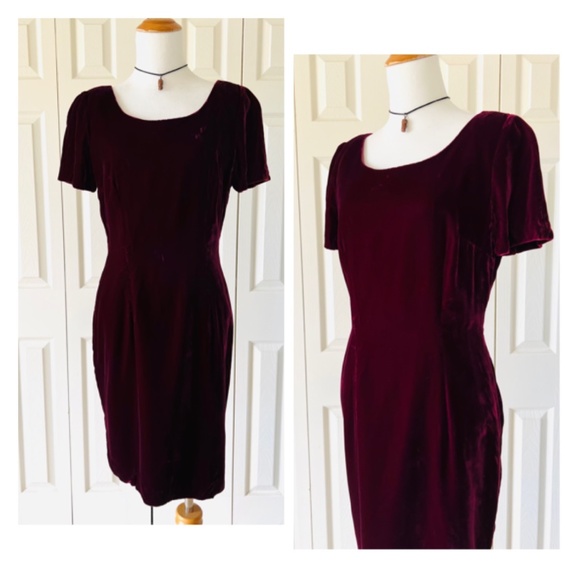 Vintage Dresses & Skirts - VTG 90's/Y2K Velvet Dress